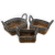 Banana Leaf and Abu-Abu Raffia Square Basket- Set of 3