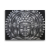 Set of 4 Grey Buddha Mandala Brocade Detail 30x40cm