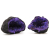 Coloured Calsite Geodes - Black Rock - Turqoise Purple