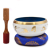 Lrg Yoga Moves Singing Bowl Set- White Blue 14cm
