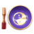 Lrg Yin and Yang Singing Bowl Set- White Purple 14cm