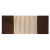 Indian Cotton Rug - 70x170cm - Dark Brown Beige