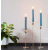 Solid Colour Dinner Candles - Rustic Teal - Pack of 5