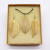 Necklace and Earring Set - Bravery Leaf - Gold