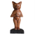 Hand carved Yoga Cats - Standing